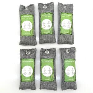 Lot of 6 Vitscan Bamboo Charcoal Air Purifying Bags Moisture & Odor Absorber